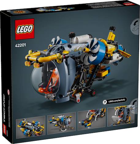 Lego technic - le sous-marin de recherche en haute mer - 42201 Multicolore 2 - vertbaudet enfant 