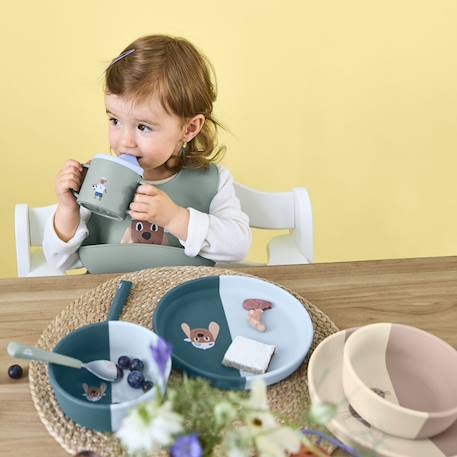 Bavoir en silicone - tiny team chien Vert 5 - vertbaudet enfant 