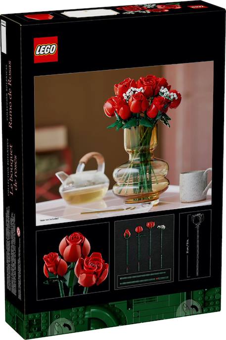 Lego botanicals - lego icons - le bouquet de roses - 10328 Multicolore 2 - vertbaudet enfant 
