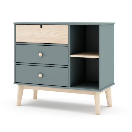 Commode estefania Blanc+Vert 12 - vertbaudet enfant 