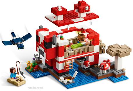 Lego minecraft - la maison des champimeuhs - 21270 Multicolore 4 - vertbaudet enfant 