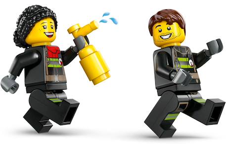 Lego city - camion de pompiers avec échelle - 60463 Multicolore 5 - vertbaudet enfant 