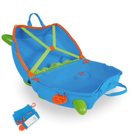 Valise Trunki ride on - Bagage cabine - bleu Blue 4 - vertbaudet enfant 