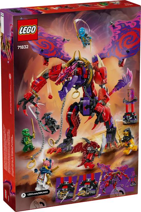 Lego ninjago - croc-de-tonnerre : le dragon du chaos - 71832 Multicolore 2 - vertbaudet enfant 
