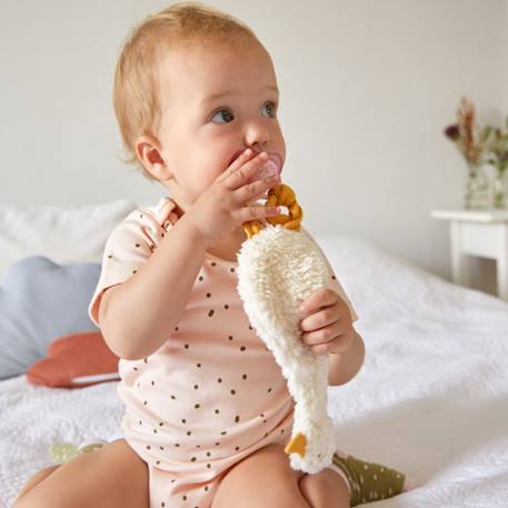 Doudou plat oie Blanc 4 - vertbaudet enfant 