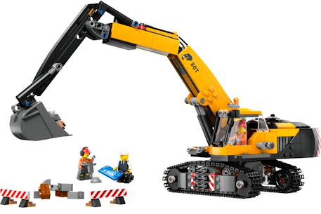 Lego city - la pelleteuse de chantier jaune - 60420 Multicolore 3 - vertbaudet enfant 