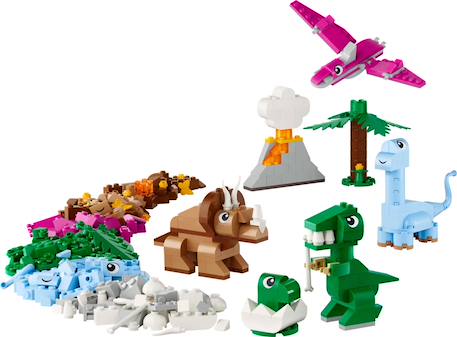 Lego classic - les dinosaures créatifs - 11041 Multicolore 3 - vertbaudet enfant 