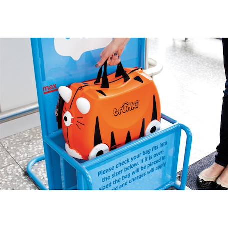 Valise Trunki ride on - Bagage cabine - Tigre Orange 2 - vertbaudet enfant 
