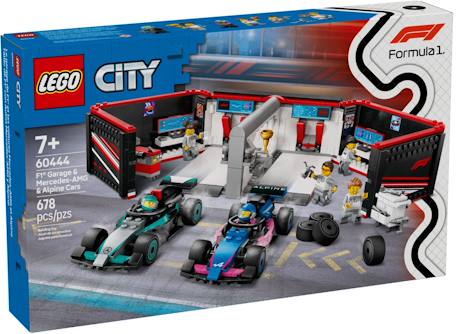 Lego city - garage de f1 et voitures mercedes-amg et alpine - 60444 Multicolore 1 - vertbaudet enfant 