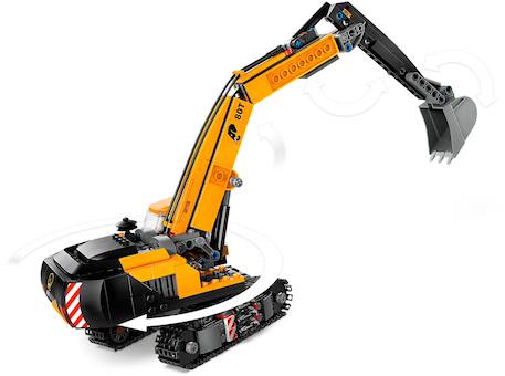 Lego city - la pelleteuse de chantier jaune - 60420 Multicolore 5 - vertbaudet enfant 