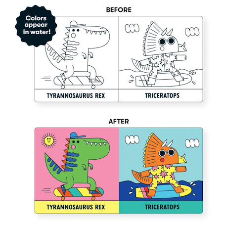 Livre de bain - dinosaures Multicolor 2 - vertbaudet enfant 