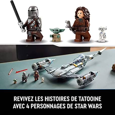 Lego star wars - le chasseur n-1 du mandalorien - 75325 Multicolore 5 - vertbaudet enfant 