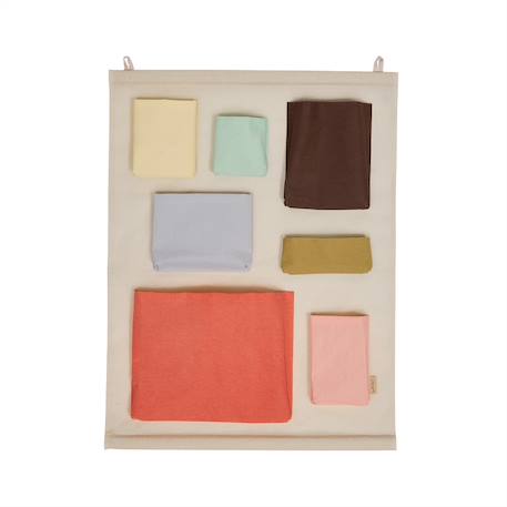 Rangement mural en polyester Bleu+Rose 5 - vertbaudet enfant 