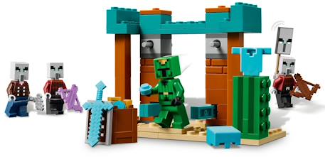 Lego minecraft - la patrouille d'illageois du désert - 21267 Multicolore 4 - vertbaudet enfant 