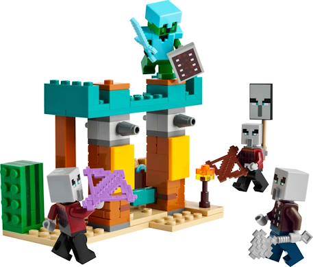 Lego minecraft - la patrouille d'illageois du désert - 21267 Multicolore 3 - vertbaudet enfant 