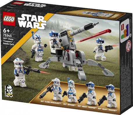 Lego star wars - pack de combat des clone troopers de la 501ème légion - 75345 Multicolore 3 - vertbaudet enfant 