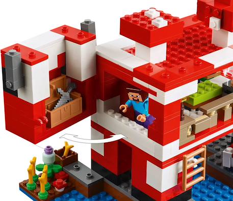 Lego minecraft - la maison des champimeuhs - 21270 Multicolore 5 - vertbaudet enfant 