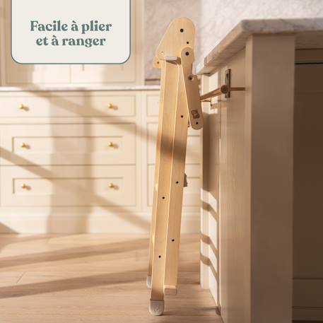 Tour d'apprentissage pliable avec tableau montessori bois fsc® Marron - blanc 2 - vertbaudet enfant 