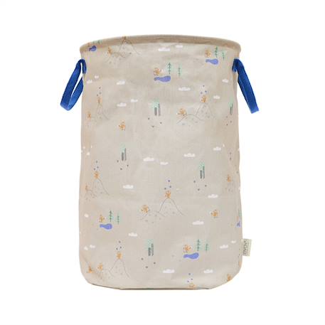 Grand panier de rangement en polyester Beige 1 - vertbaudet enfant 