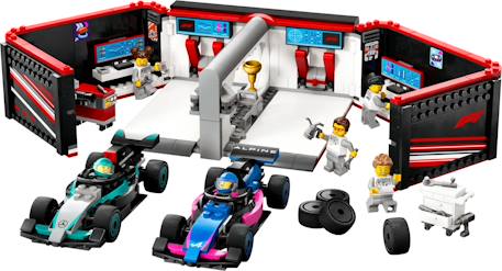 Lego city - garage de f1 et voitures mercedes-amg et alpine - 60444 Multicolore 3 - vertbaudet enfant 