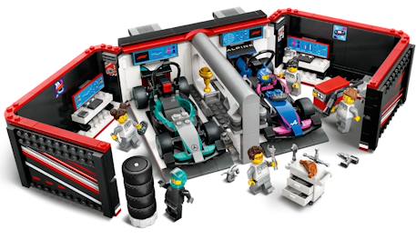 Lego city - garage de f1 et voitures mercedes-amg et alpine - 60444 Multicolore 4 - vertbaudet enfant 