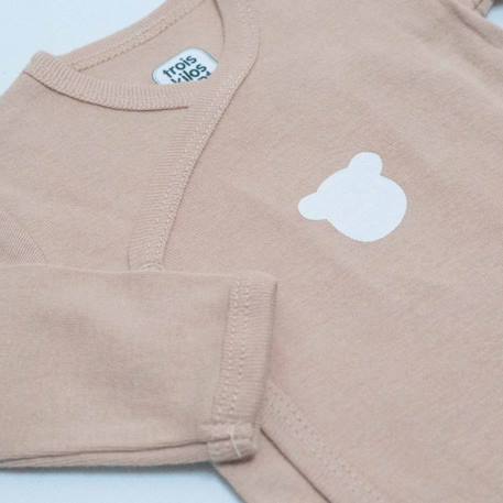 Lot 2 bodies ouverture devant pour bébé Rose 2 - vertbaudet enfant 