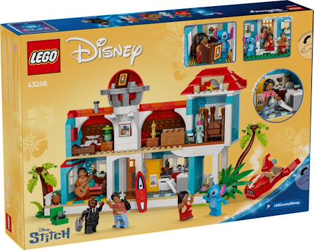 Lego disney - la maison sur la plage de lilo et stitch - 43268 Multicolore 2 - vertbaudet enfant 