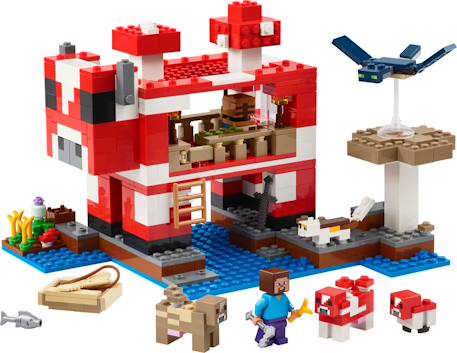 Lego minecraft - la maison des champimeuhs - 21270 Multicolore 3 - vertbaudet enfant 