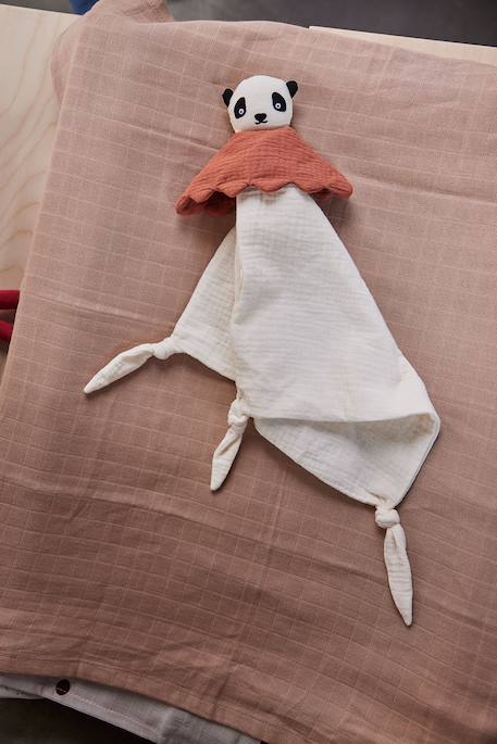 Doudou en coton biologique Beige 2 - vertbaudet enfant 