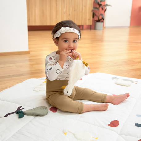 Doudou plat oie Blanc 6 - vertbaudet enfant 