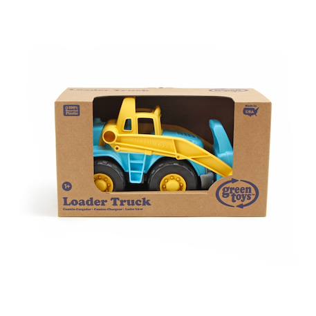 Camion chargeur écologique – jouet de chantier en plastique recyclé Blue;yellow 6 - vertbaudet enfant 