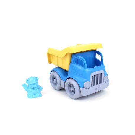Camion benne écologique avec figurine – jouet de chantier en plastique recyclé Blue;yellow 1 - vertbaudet enfant 