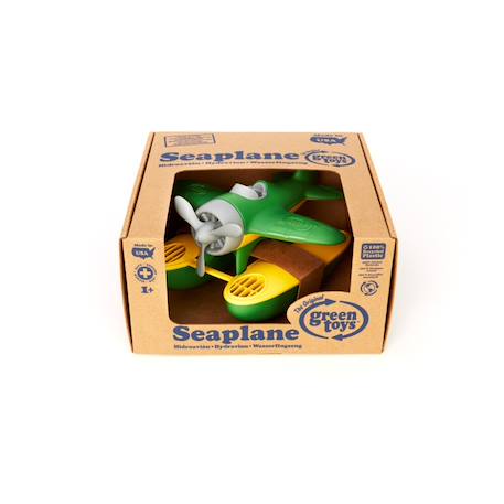 Hydravion écologique en plastique recyclé – jouet de bain Green;yellow 4 - vertbaudet enfant 