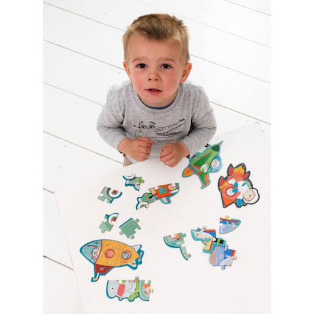 Mon premier puzzle - véhicules Multicolor 4 - vertbaudet enfant 