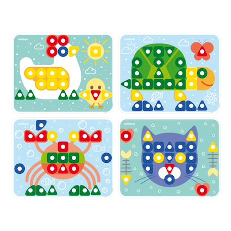 Jeu éducatif de chevilles géantes – idéal pour les premières manipulations Multicolor 2 - vertbaudet enfant 