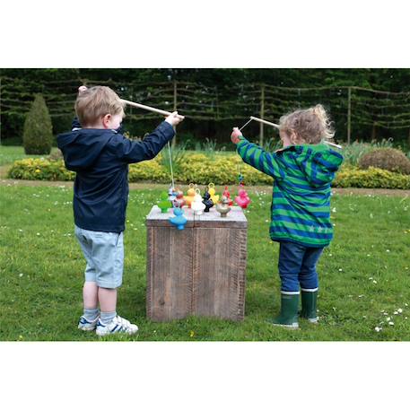 Jeu d'adresse - Set pêche aux canards arc-en-ciel Multicolor 3 - vertbaudet enfant 