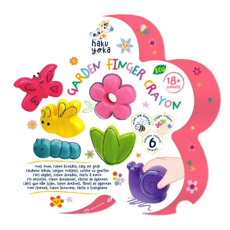 Crayons de couleur jardin - 6 Multicolor 1 - vertbaudet enfant 