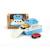 Bateau avec 2 mini voitures – jouet de bain en plastique recyclé Blue;white 1 - vertbaudet enfant 
