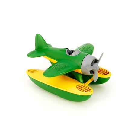 Hydravion écologique en plastique recyclé – jouet de bain Green;yellow 1 - vertbaudet enfant 