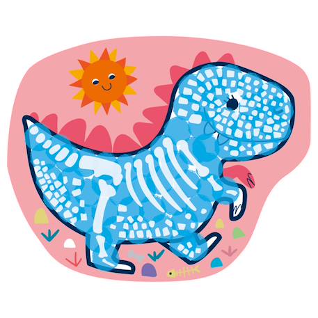 Kit d'activités créatives pour enfants, set 12 cartes sur le thème dinosaures Multicolor 5 - vertbaudet enfant 