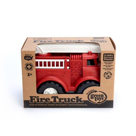 Camion de pompiers écologique – jouet d’imitation en plastique recyclé Red 5 - vertbaudet enfant 