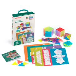 Jouet-Jeu éducatif de construction 2D et 3D – apprentissage des formes et des volumes