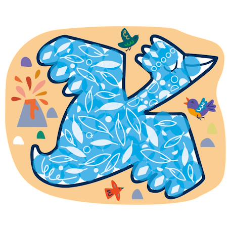 Kit d'activités créatives pour enfants, set 12 cartes sur le thème dinosaures Multicolor 4 - vertbaudet enfant 