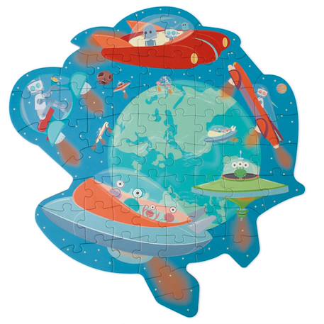 Puzzle - aventure espace Multicolor 2 - vertbaudet enfant 
