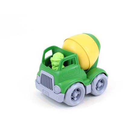 Camion bétonnière écologique avec figurine – jouet de chantier en plastique recyclé Green;yellow 2 - vertbaudet enfant 