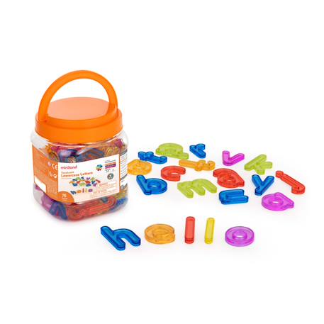 Jeu de lettres minuscules translucides – apprendre l’alphabet en s’amusant Multicolor 1 - vertbaudet enfant 