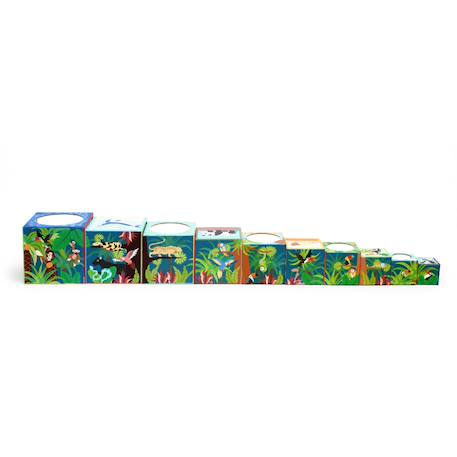 Jeu à empiler - Pyramide animaux du monde Multicolor 5 - vertbaudet enfant 