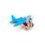 Avion écologique en plastique recyclé – jouet volant pour enfants Blue;white 1 - vertbaudet enfant 