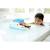 Bateau avec 2 mini voitures – jouet de bain en plastique recyclé Blue;white 4 - vertbaudet enfant 
