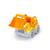 Camion de chantier écologique avec figurine – jouet robuste en plastique recyclé Orange;yellow 4 - vertbaudet enfant 